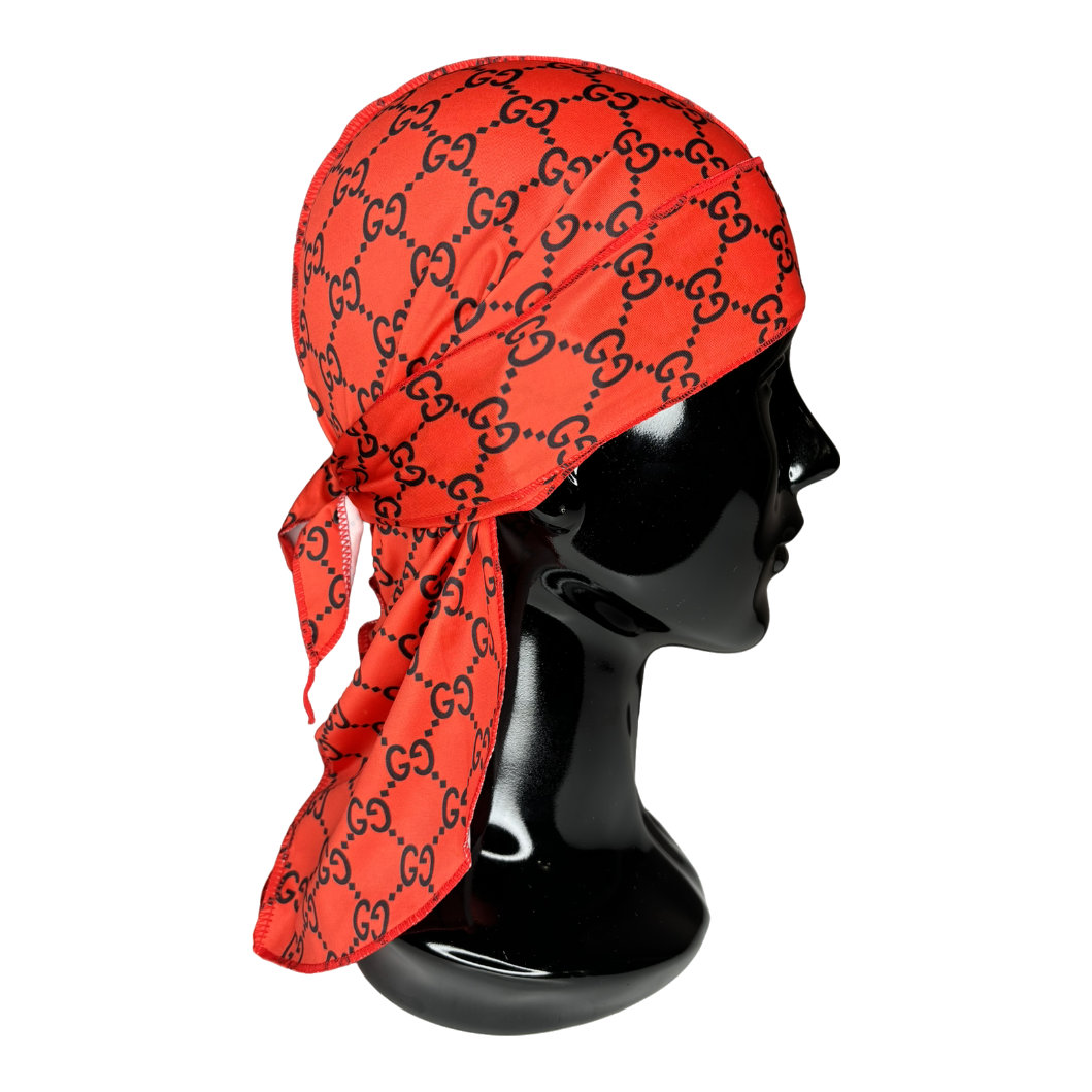 Red/Black Gucci Durag