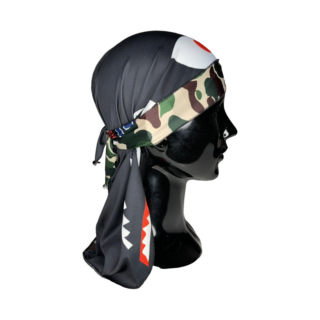 Camo/Black Split Bape Durag