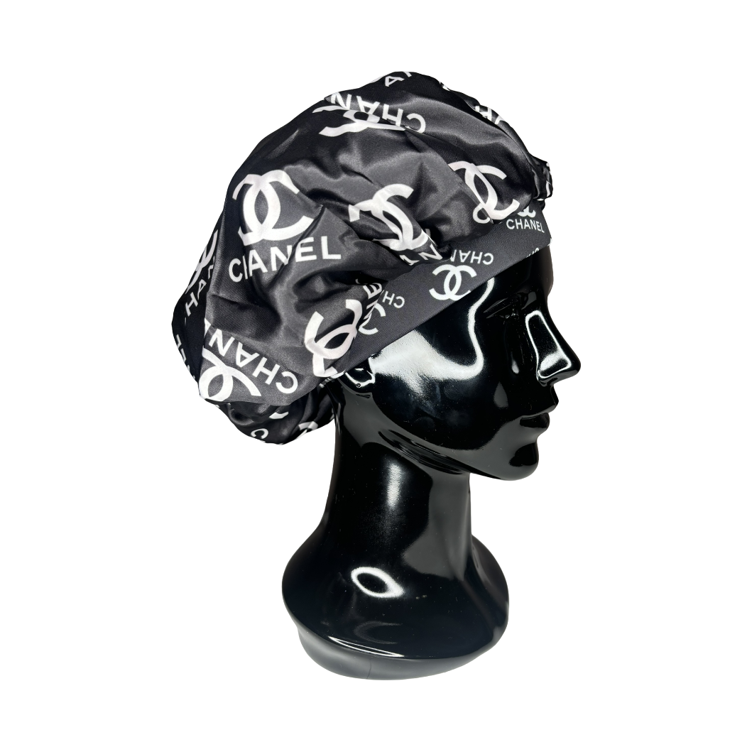 Black/White Chanel Bonnet