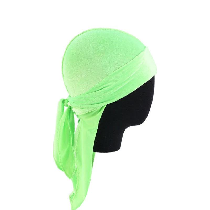Neon Green Velvet Durag