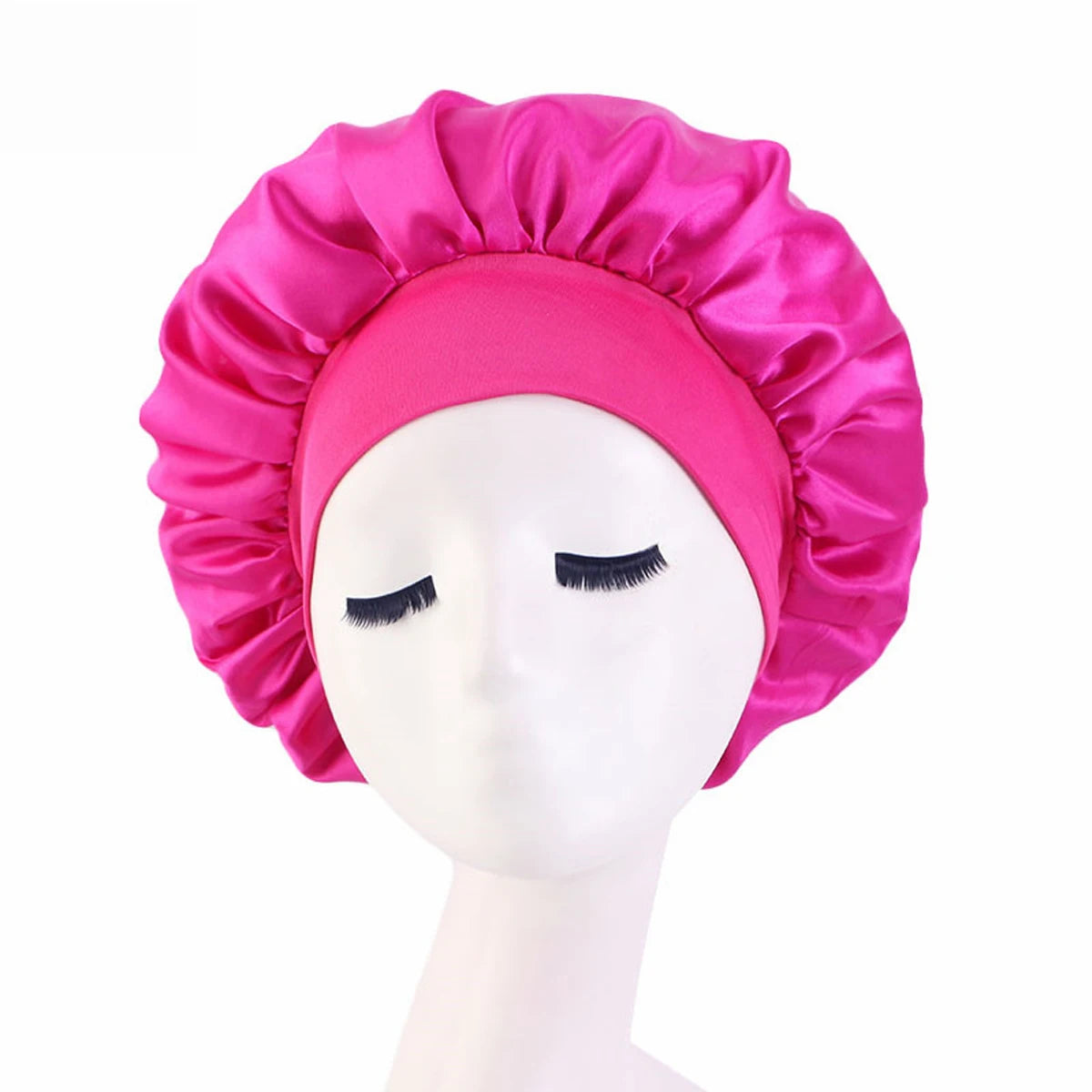 Hot Pink Silk Bonnet