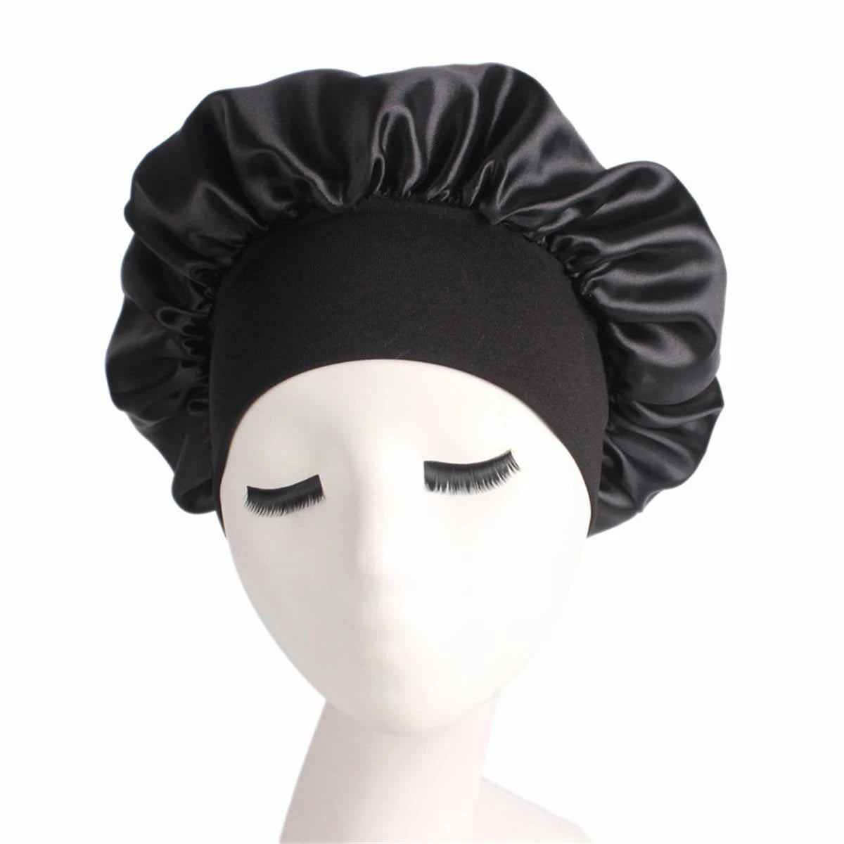 Black Silk Bonnet