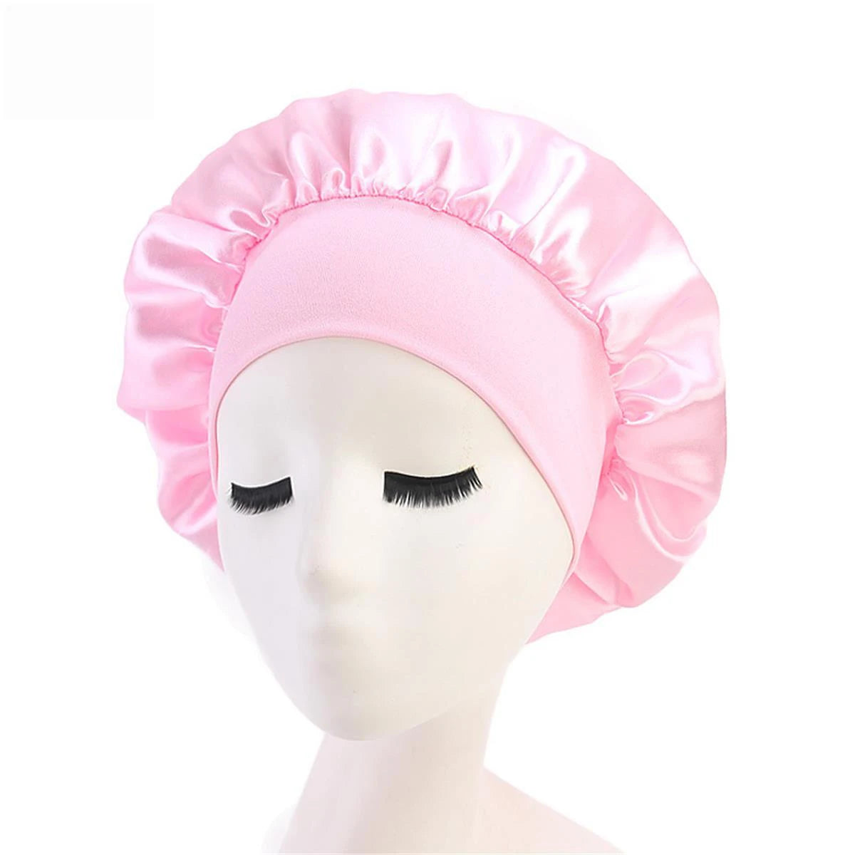 Baby Pink Silk Bonnet