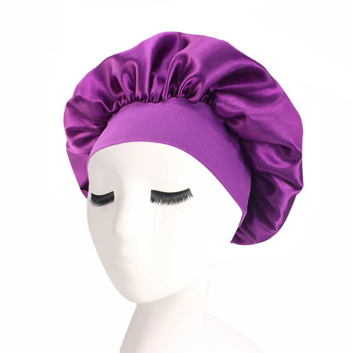 Purple Silk Bonnet