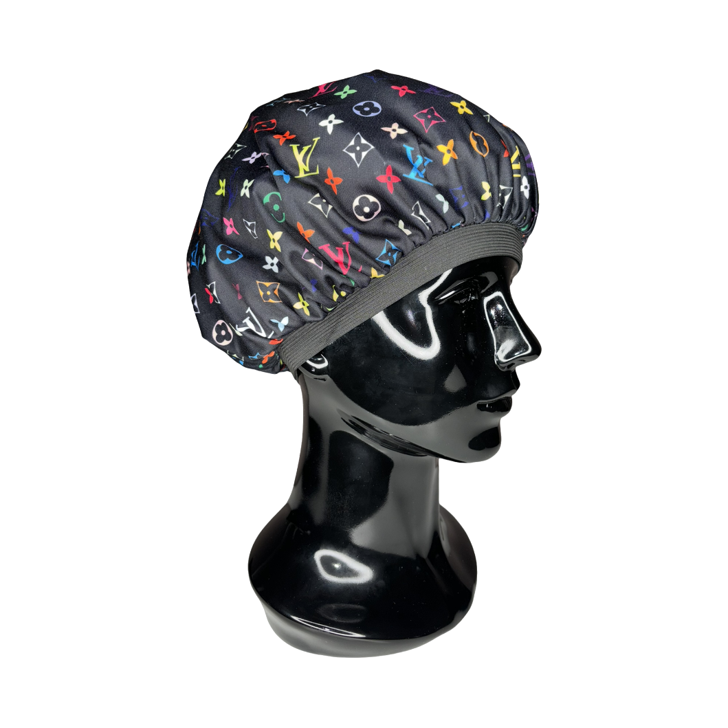 Black/Multi-Coloured LV Bonnet