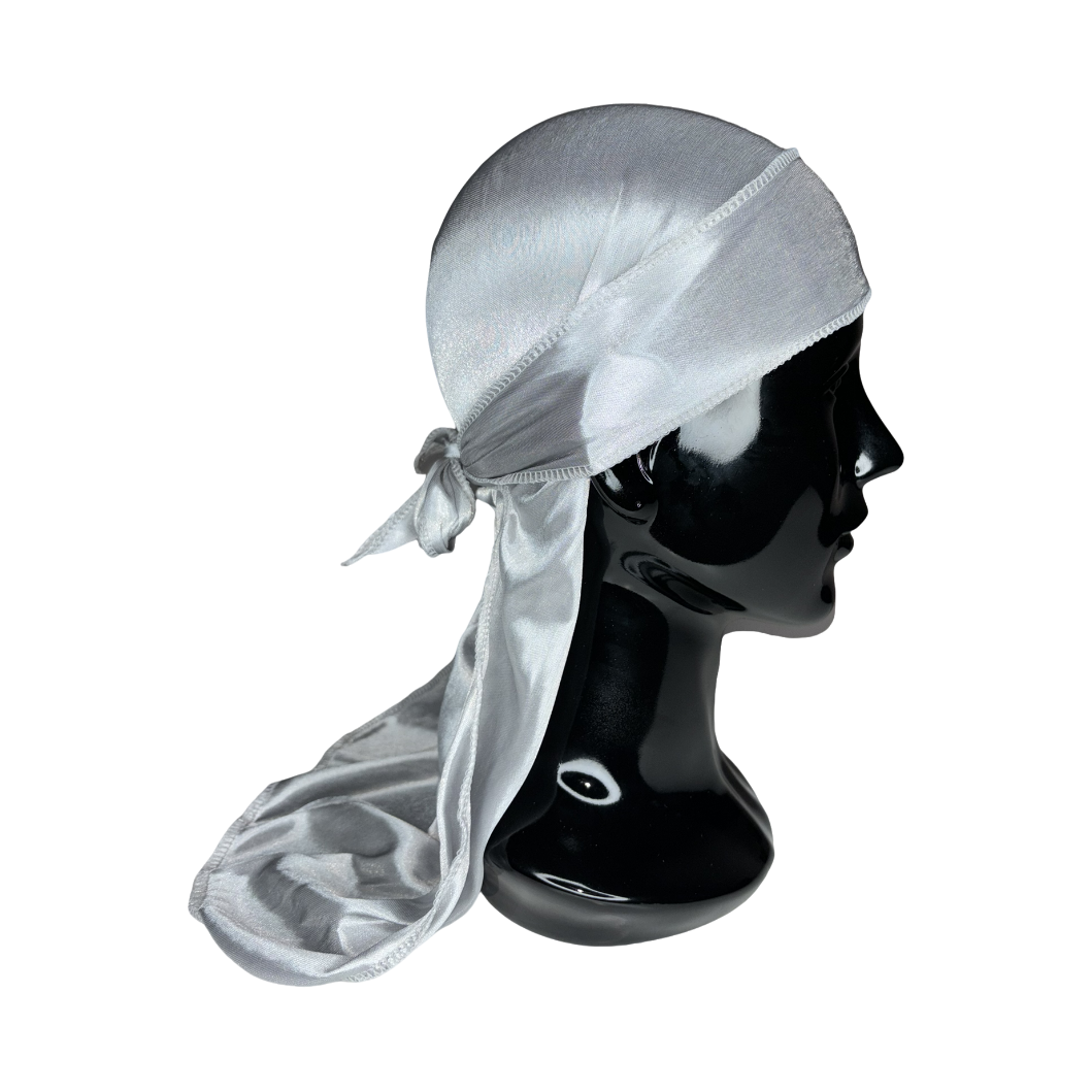 Grey Silk Durag