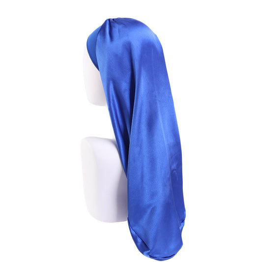 Royal Blue Silk Bonnet XL