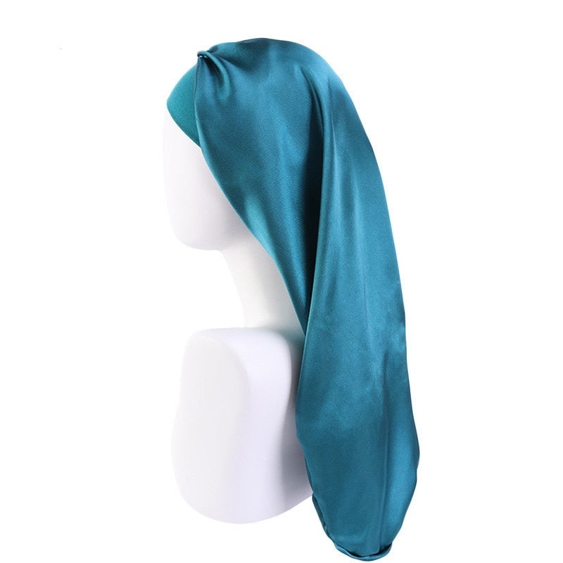 Teal Silk Bonnet XL