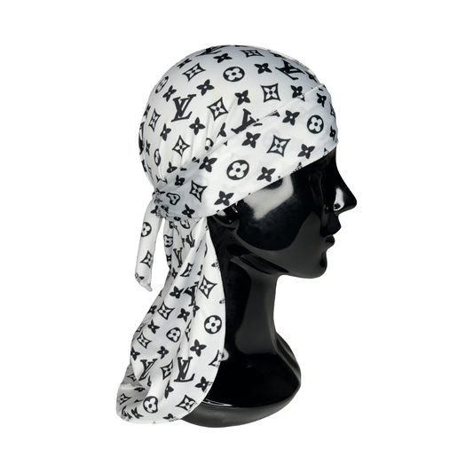 White/Black LV Durag