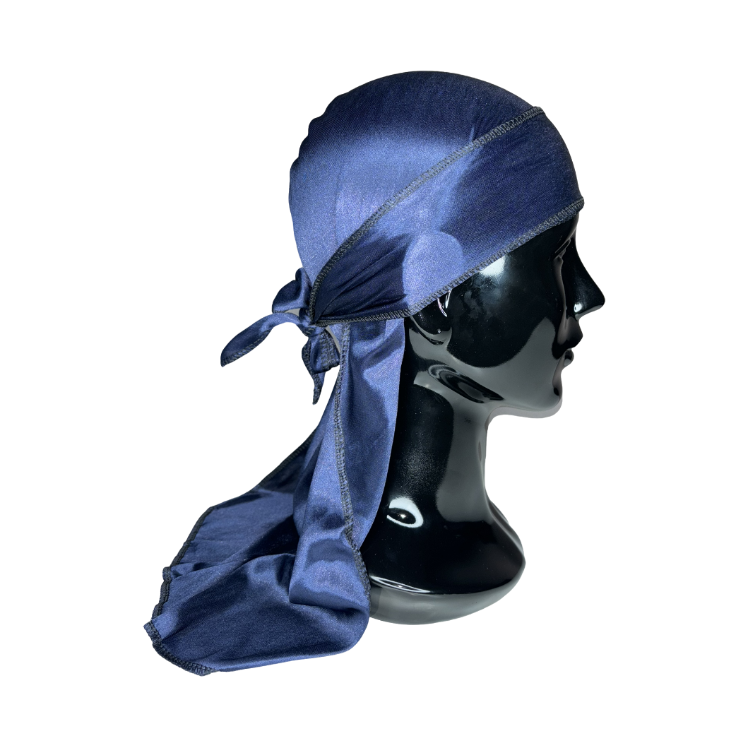 Navy Silk Durag