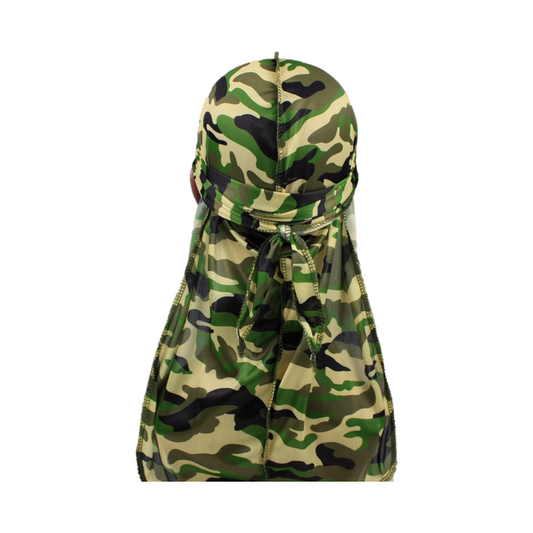 Camo-Green Silk Durag