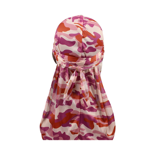 Camo-Pink Silk Durag