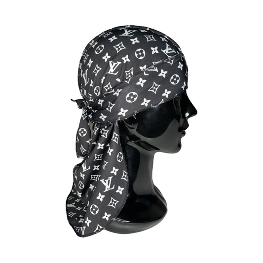 Black/White LV Durag