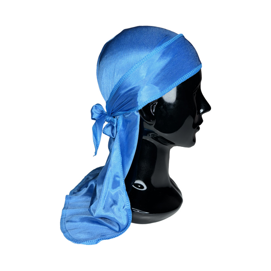 Ocean Blue Silk Durag
