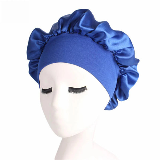Royal Blue Silk Bonnet