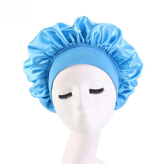 Ocean Blue Silk Bonnet