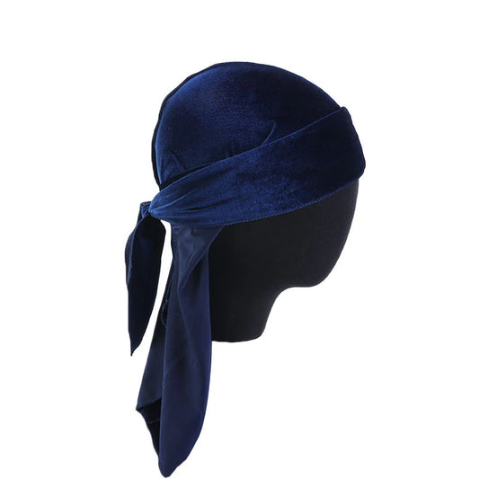 Navy Velvet Durag