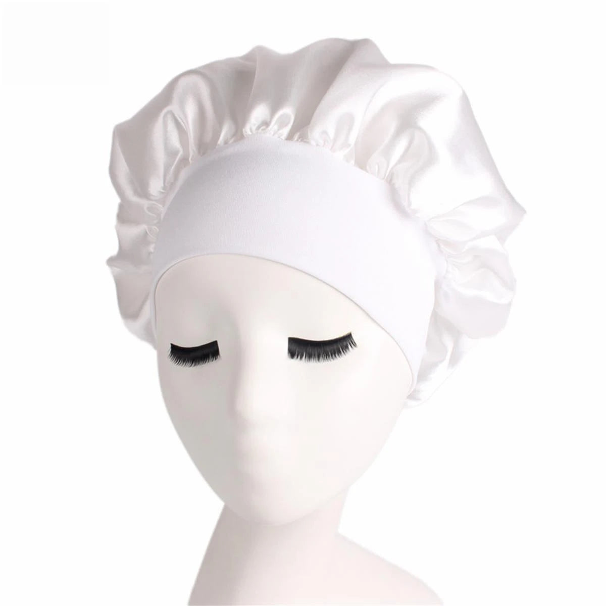 White Silk Bonnet