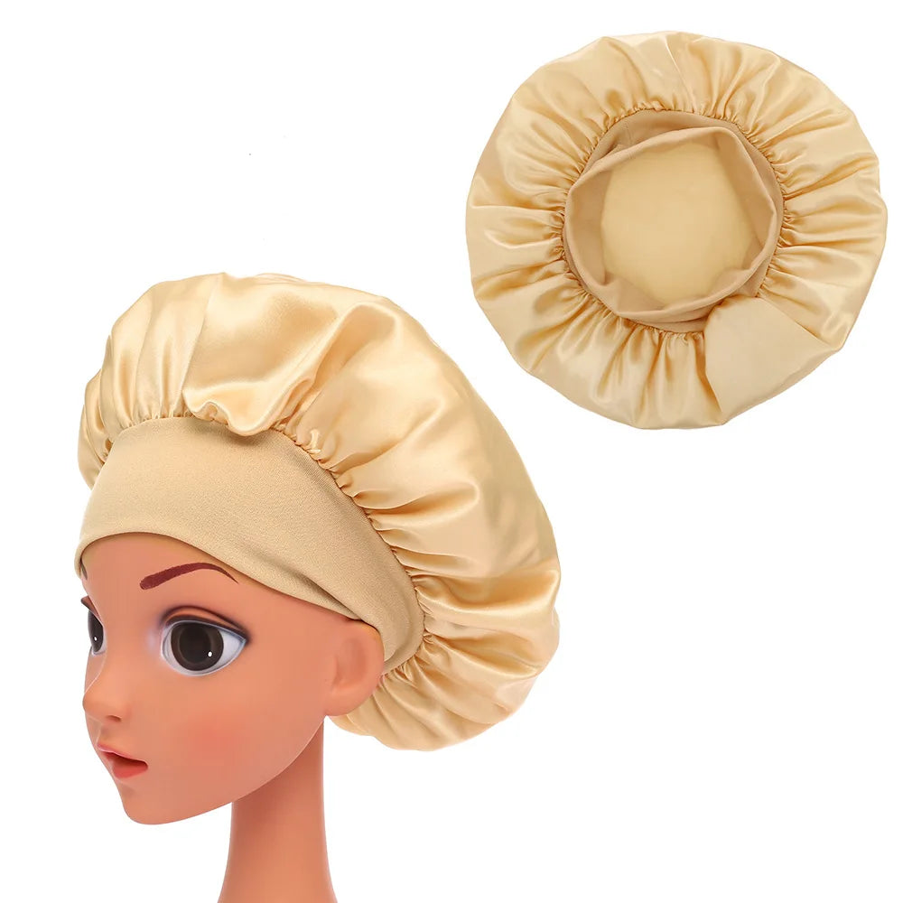 Kids Gold Silk Bonnet