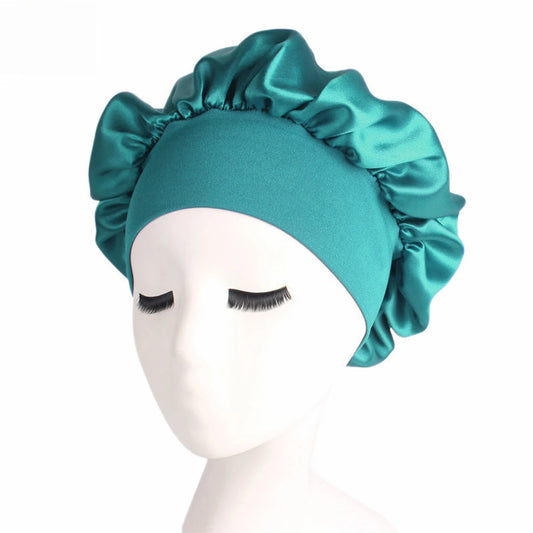 Teal Silk Bonnet