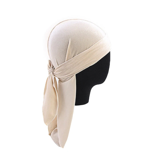 Beige Velvet Durag