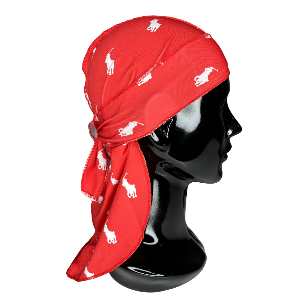 Red Ralph Lauren Durag